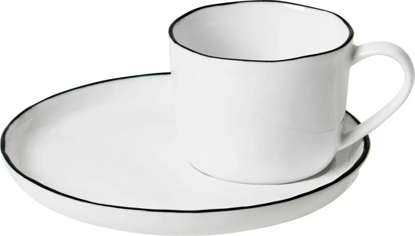 Salt kopp og skål liten 5 cm