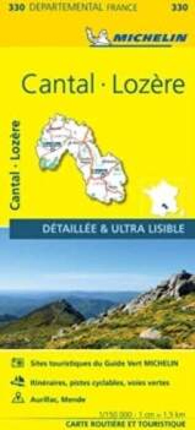 Cantal, Lozire - Michelin Local Map 330 av Michelin