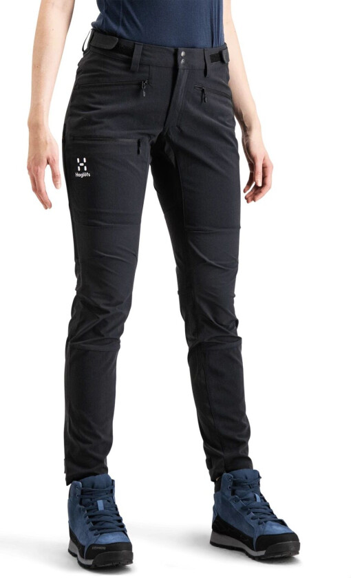 Zircon Slim Pant, softshellbukse, turbukse, dame TRUE BLACK