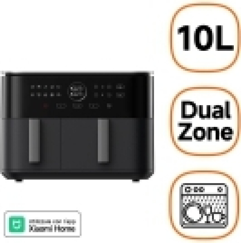 Dual Zone Air Fryer 10L BLACK MAF-D1001 63882 (BHR07SGEU)