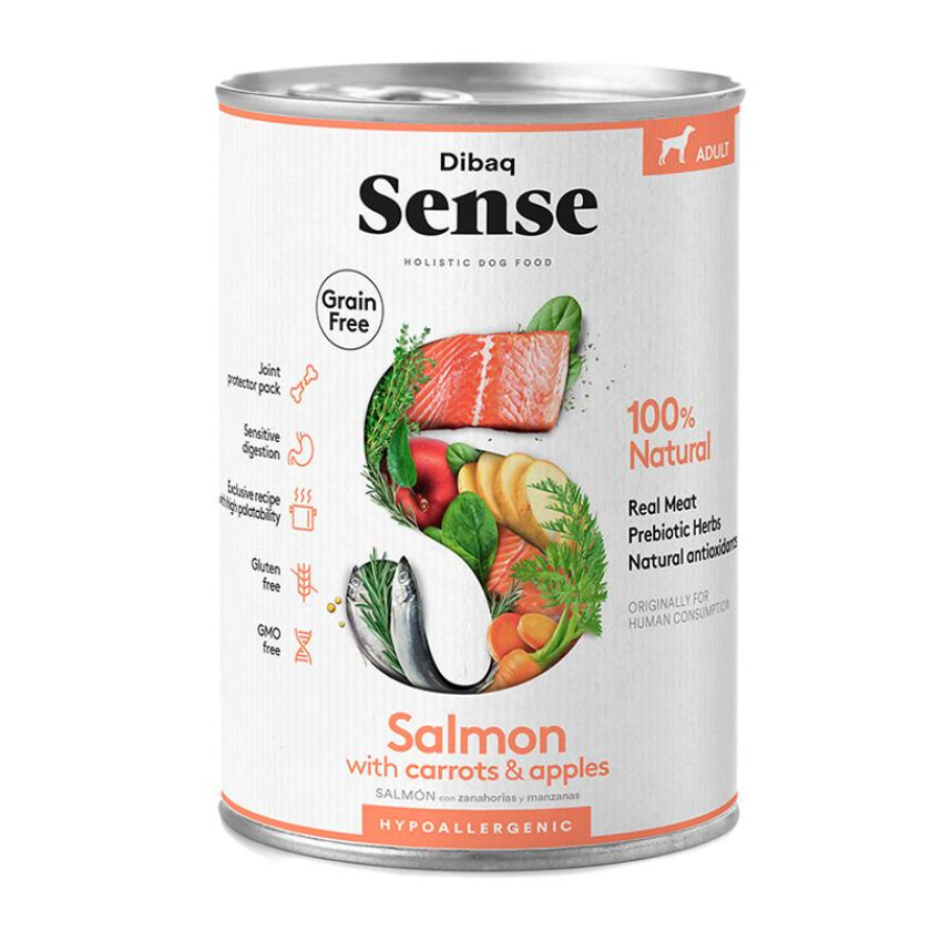 Bilde av Dog Salmon All Breeds Våtfôr til hund 12 x 380 g