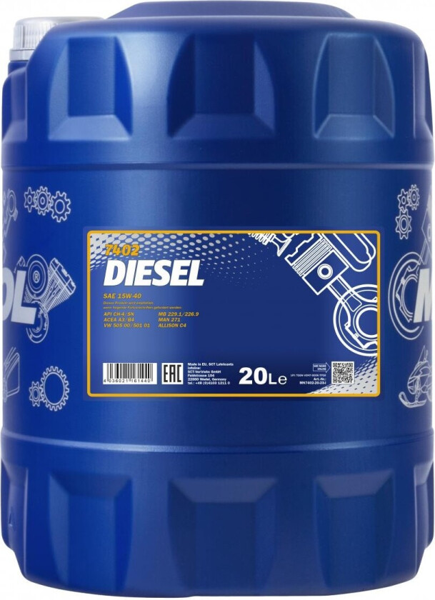 Motorolje MANNOL MN7402-20