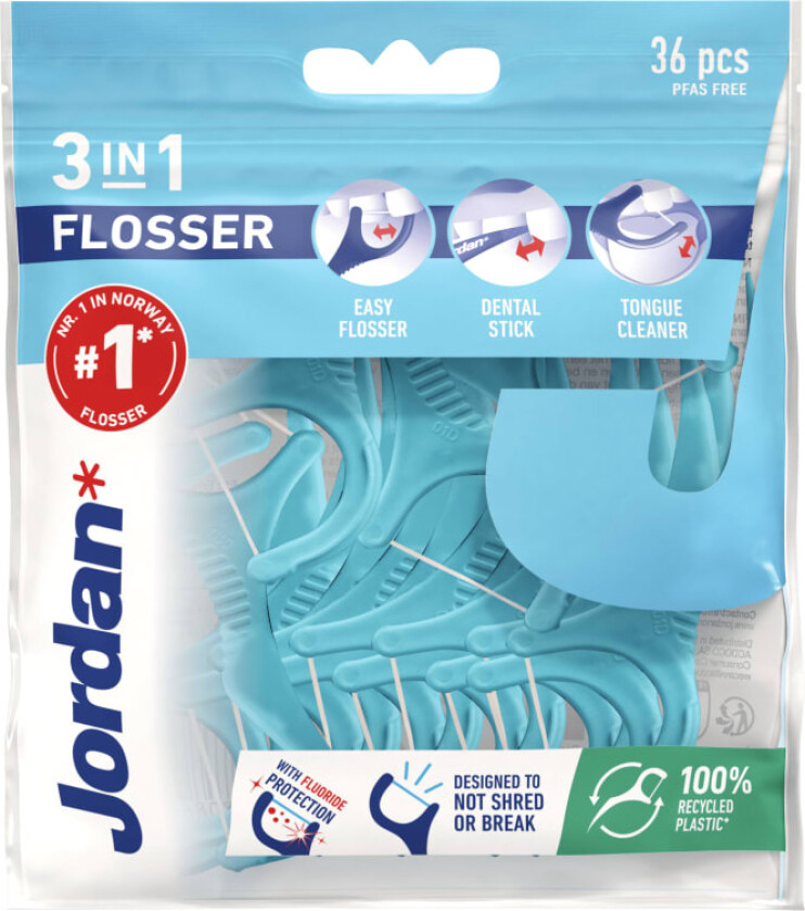 Bilde av Flosser 3-In-1 m/Fluor 36stk