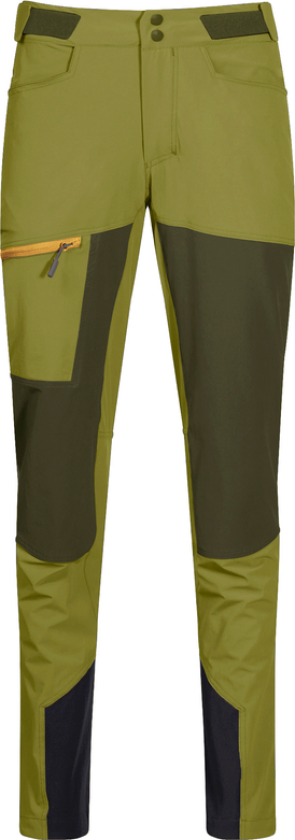 Women's Cecilie Mountain Softshell Pants L, Trail Green/Dark Olive Green
