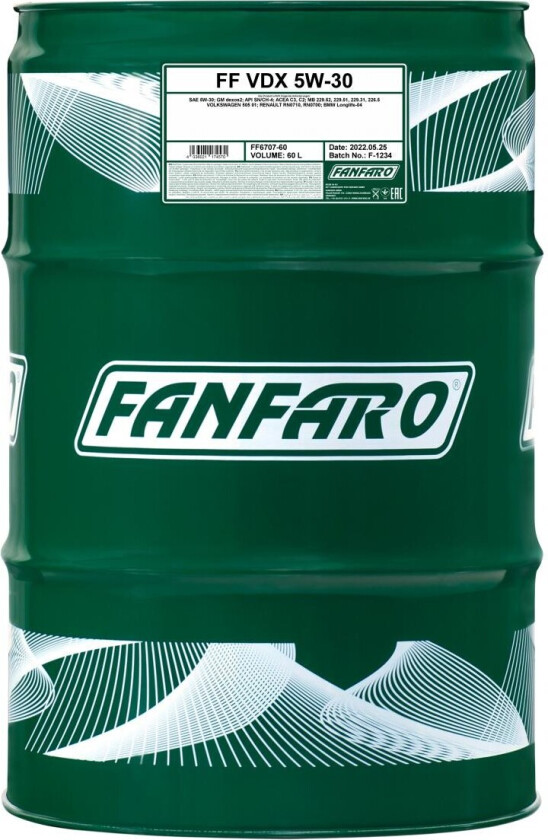 Bilde av Motorolje FANFARO FF6707-60