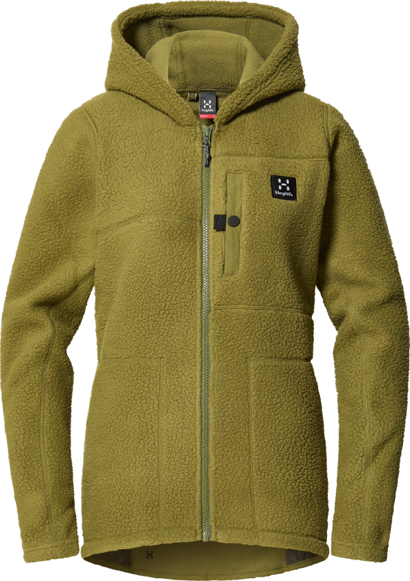 Women's Malung Pile Hood Olive Green XS, Olive Green