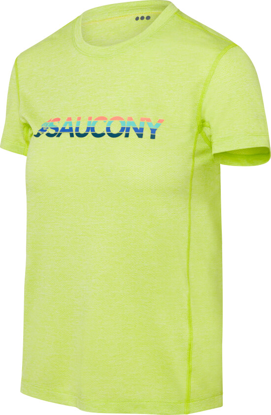 Women's Stopwatch Graphic Short Sleeve M, Acid Lime Heather