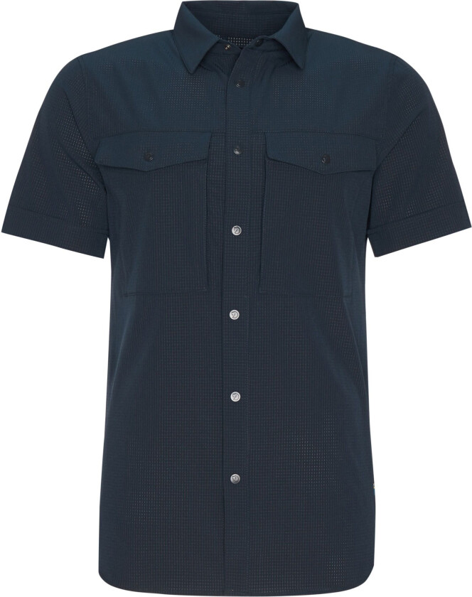 Men's Abisko Trekking Shirt SS S, Dark Navy