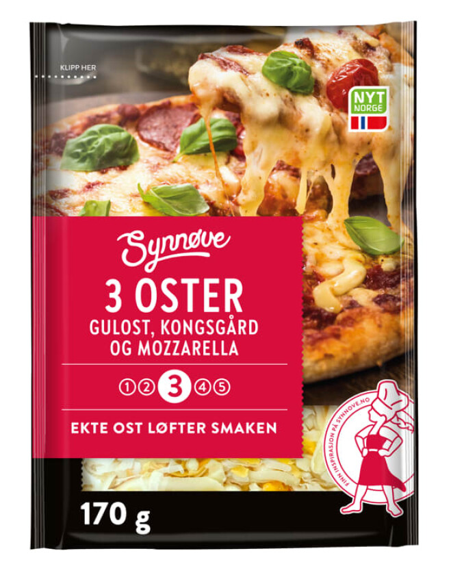 Ostemix Revet Kongsgård/Mozarella 170g