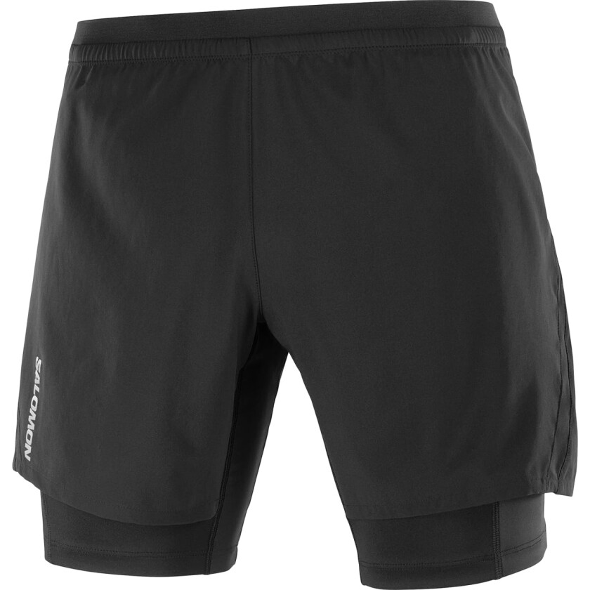 Men's Cross Twinskin Shorts XL, Deep Black