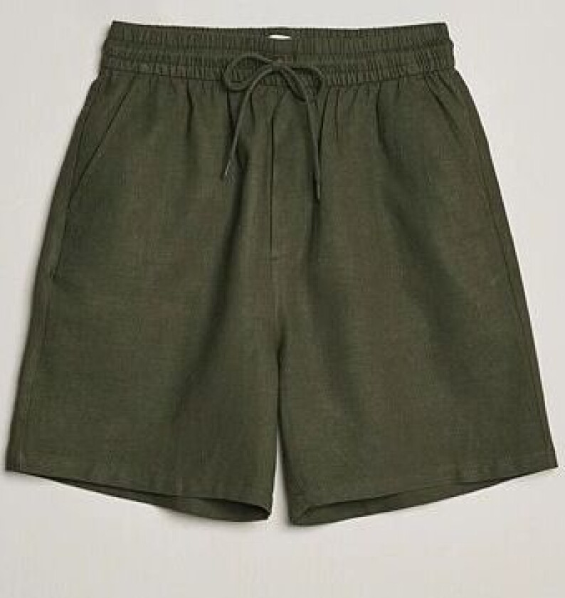 Otto Linen Shorts Forrest Green