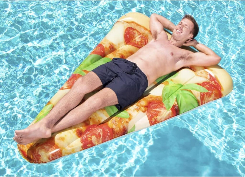 Flytende solseng Pizza Party 188x130 cm