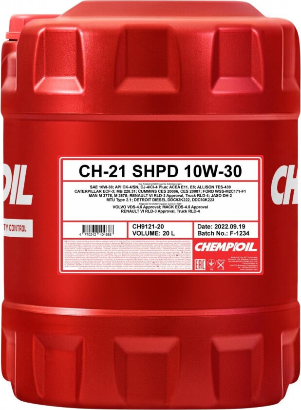 Motorolje CHEMPIOIL CH9121-20
