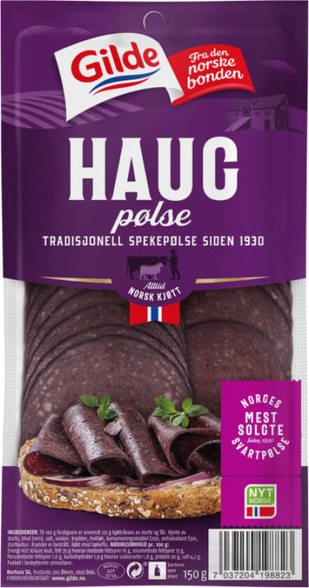 Gilde Haugpølse 150g