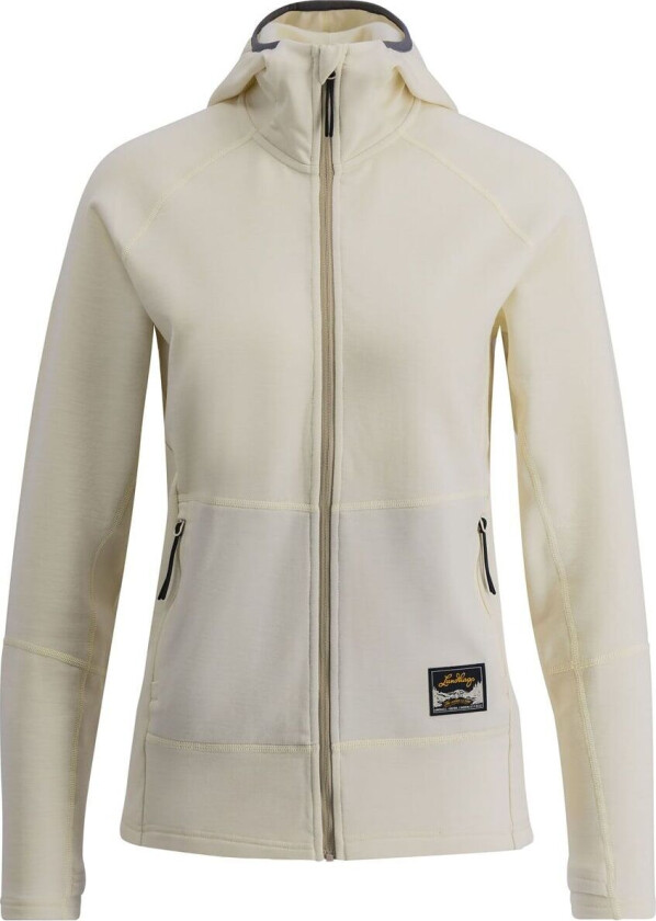 Tived Merino Hoodie W Chalk White M, Chalk White