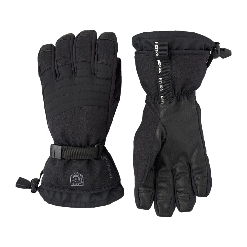 Alpine Glove Gore Tex perform - 5 finger 22/23, hansker unisex BLACK/BLACK