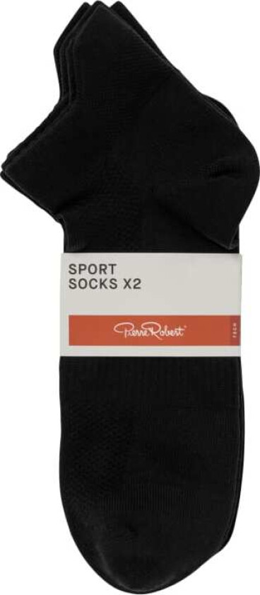Sport Socks Ankle Black 41-45 Pierre Robert