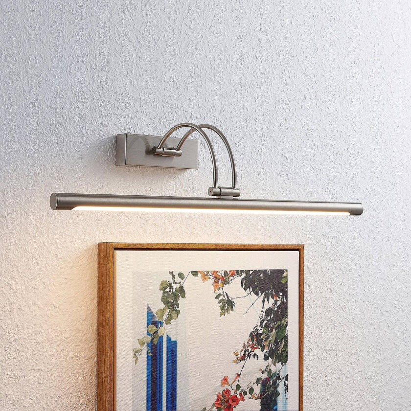 Dimitrij LED-bildelampe i nikkel matt