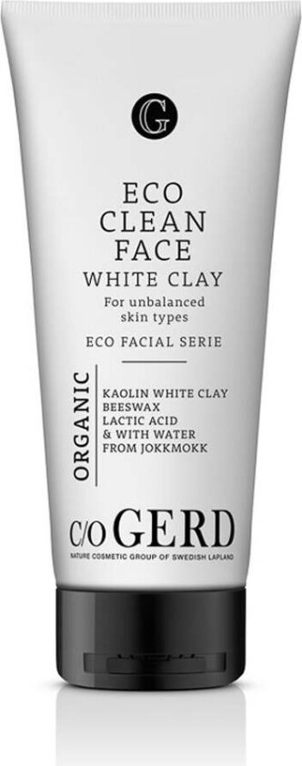 c/o GERD Eco Clean Face White clay, 200 ml c/o GERD Ansiktsrengjøring