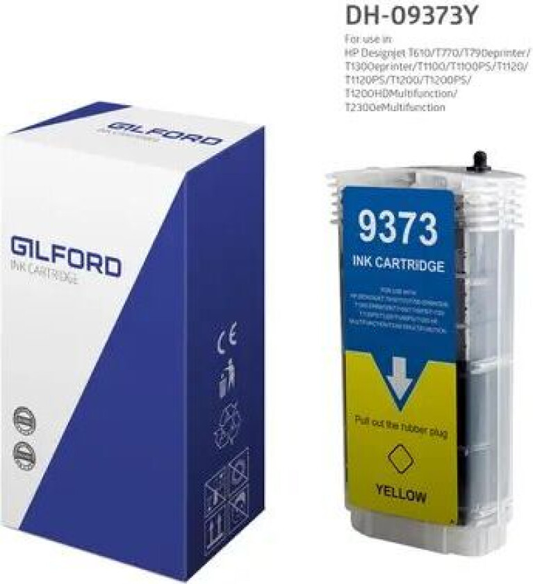 Blekk Gul No.72 - T1100 130ml - C9373a