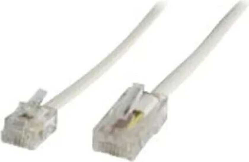 Nettverkskabel 3m Rj-45 Hann Rj-11 Hann