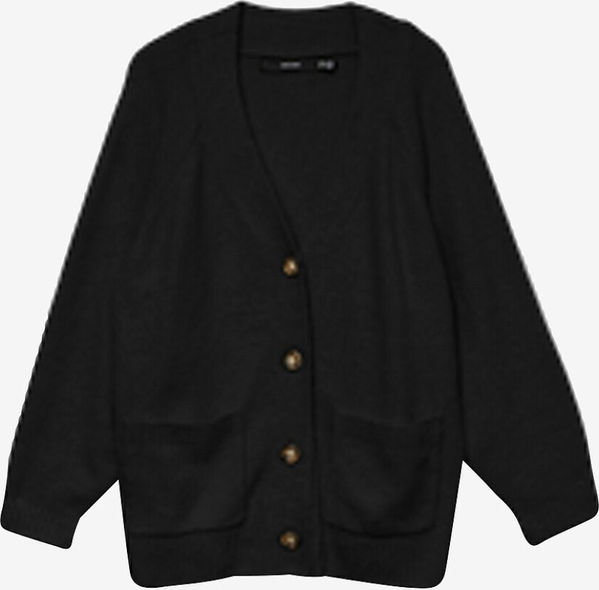 Kardigan vmcBoom LS V-neck Button - Svart