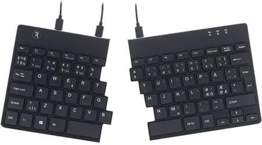 R-go Tools Split Ergonomic Kablet Nordisk Tastatur