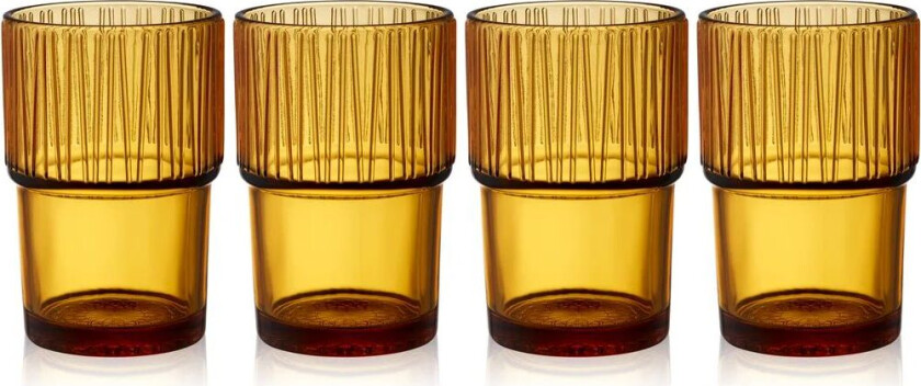Kusintha caféglass 38 cl 4-stk. Amber