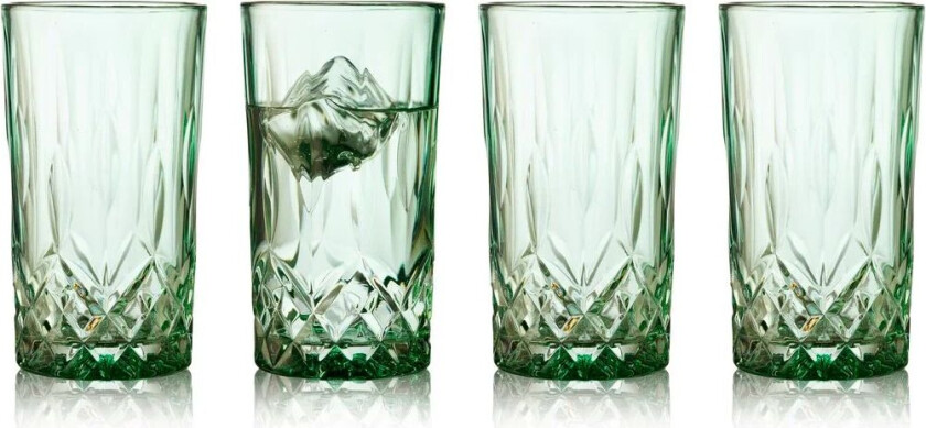 Sorrento highball glass 38 cl 4-pakning Green