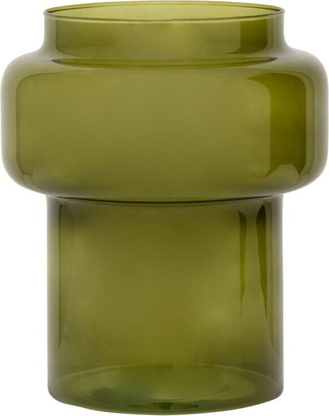Vetro vase 25 cm Capulet olive