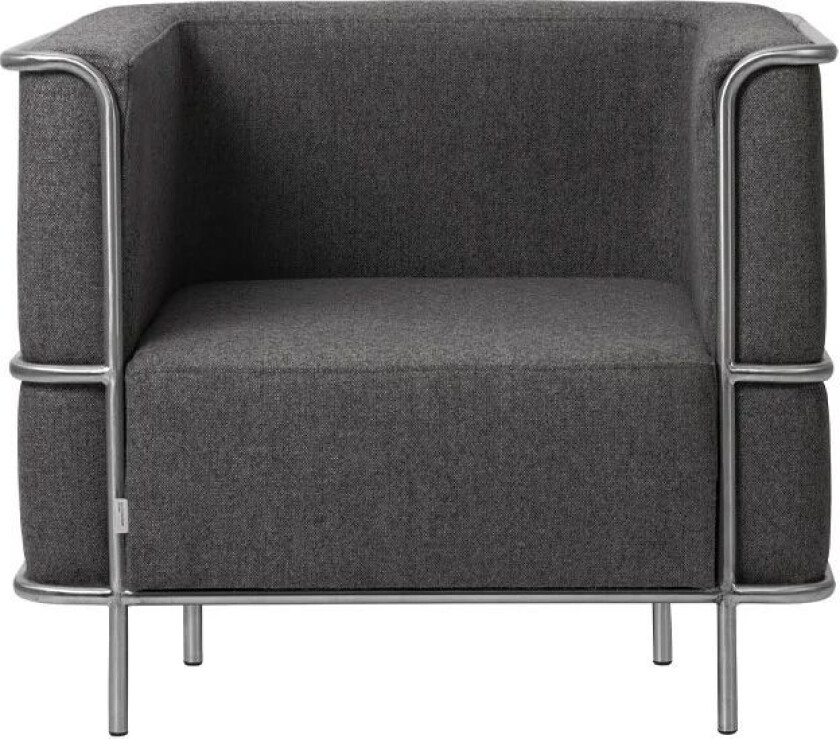Modernist loungestol Tekstil everest col. 601/2 grey