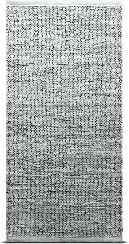 Leather gulvteppe 65x135 cm light grey (lysegrå)