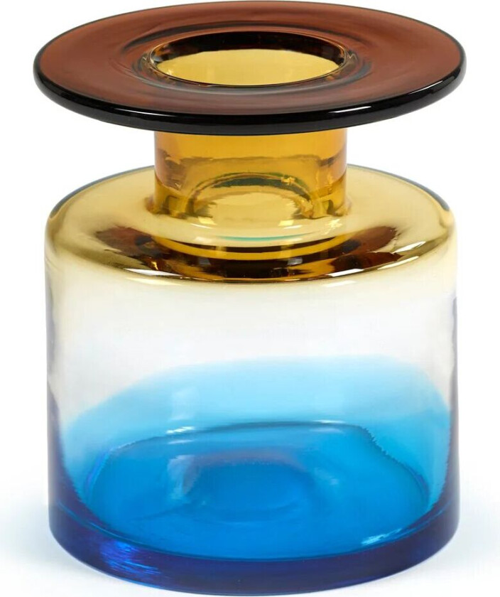 Wind & Fire vase 22 cm Blue-amber