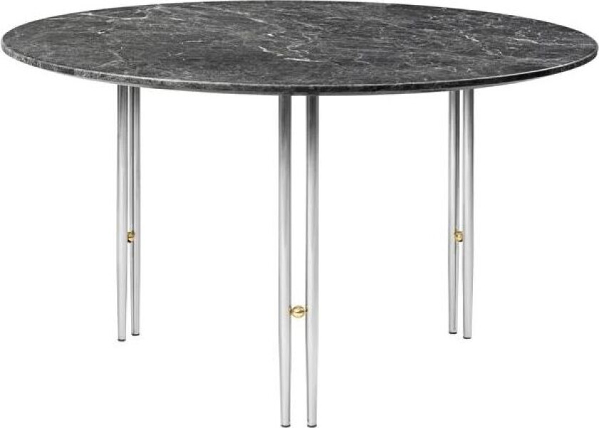 IOI sofabord Grey emperador marble-Ø70-krom