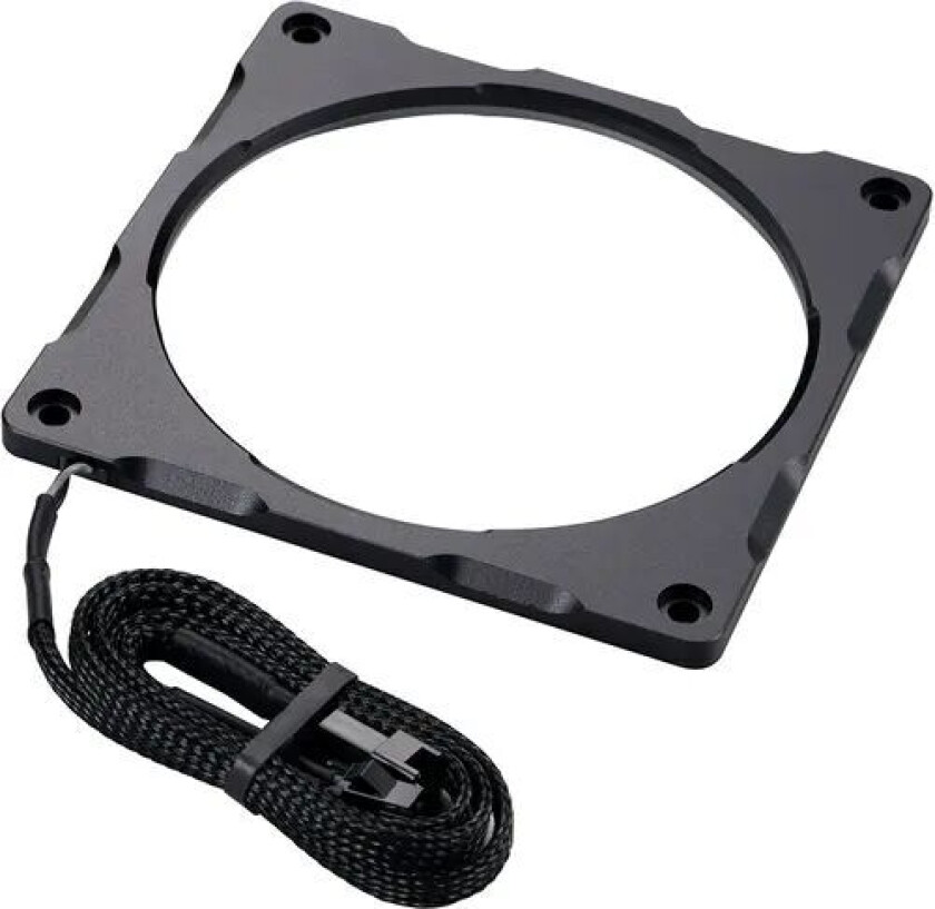 Halos Lux 140mm Digital Led Fan Frame Alum Black