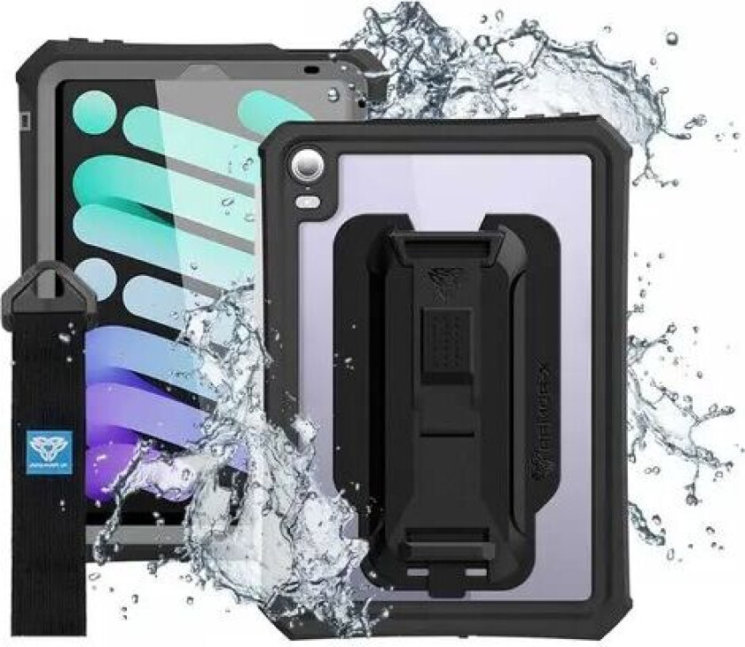 Armor-x Vanntett Deksel Ipad Mini (6th Gen) Svart/klar