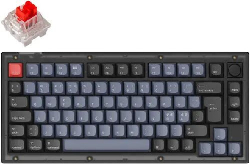 V1 75% Qmk/via Kablet Pan Nordic Tastatur