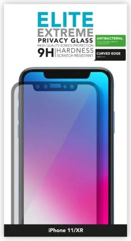 Elite Extreme Privacy Glass Skjermbeskytter for iPhone 11/Xr