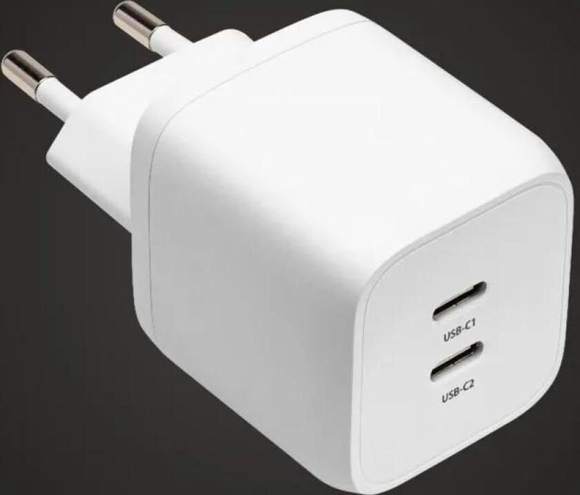 GaN USB-C-lader med PD 45 W Hvit