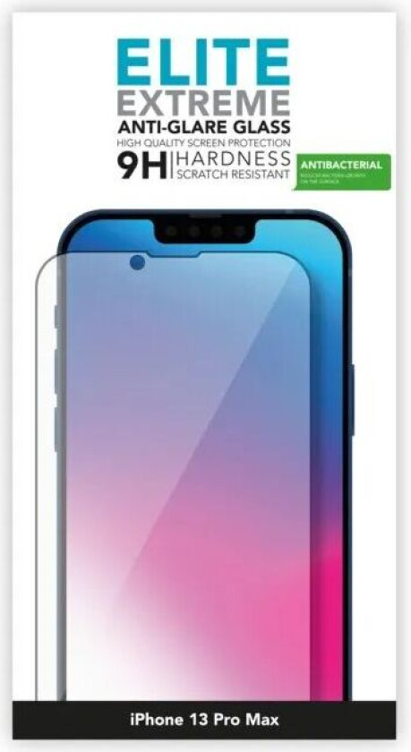 Elite Extreme Anti-Glare Skjermbeskytter for iPhone 13 Pro Max og 14 Plus