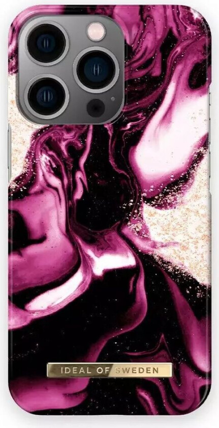 Mobildeksel for iPhone 13 Pro Golden Ruby Marble