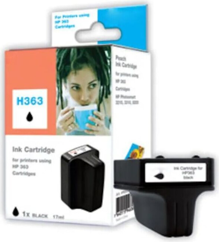 Blekkpatron tilsvarer HP 363XL - Svart