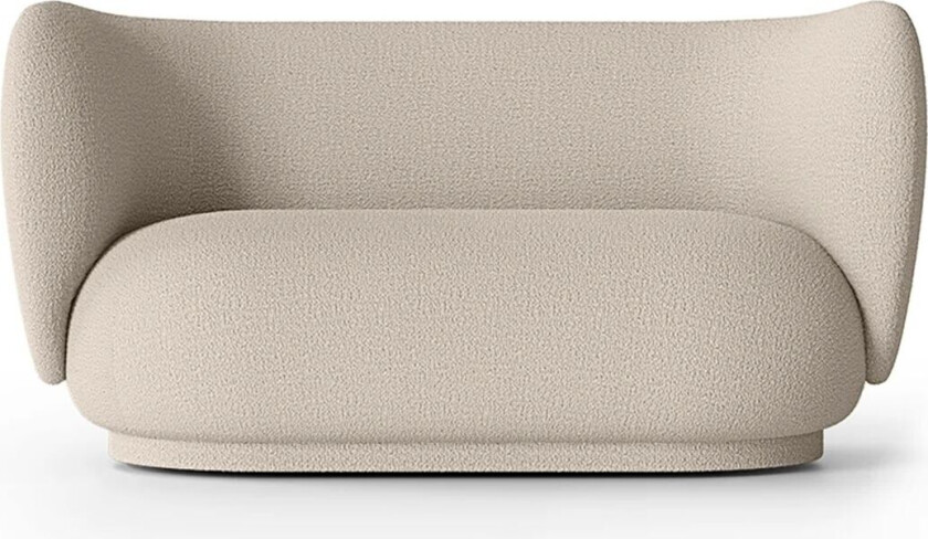 Rico sofa bouclé 2-seter Wool bouclé natural