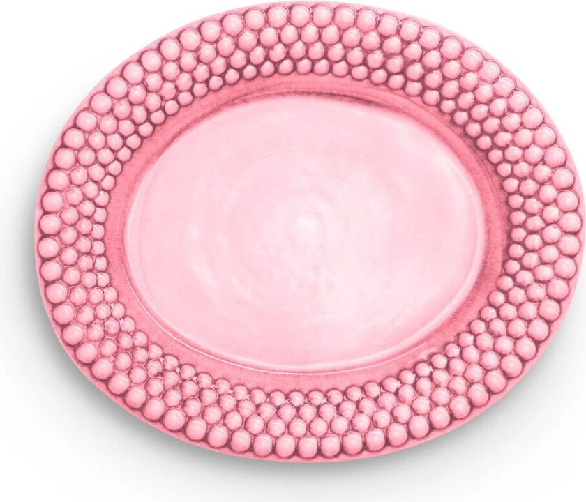 Bubbles ovalt fat 35 cm Rosa