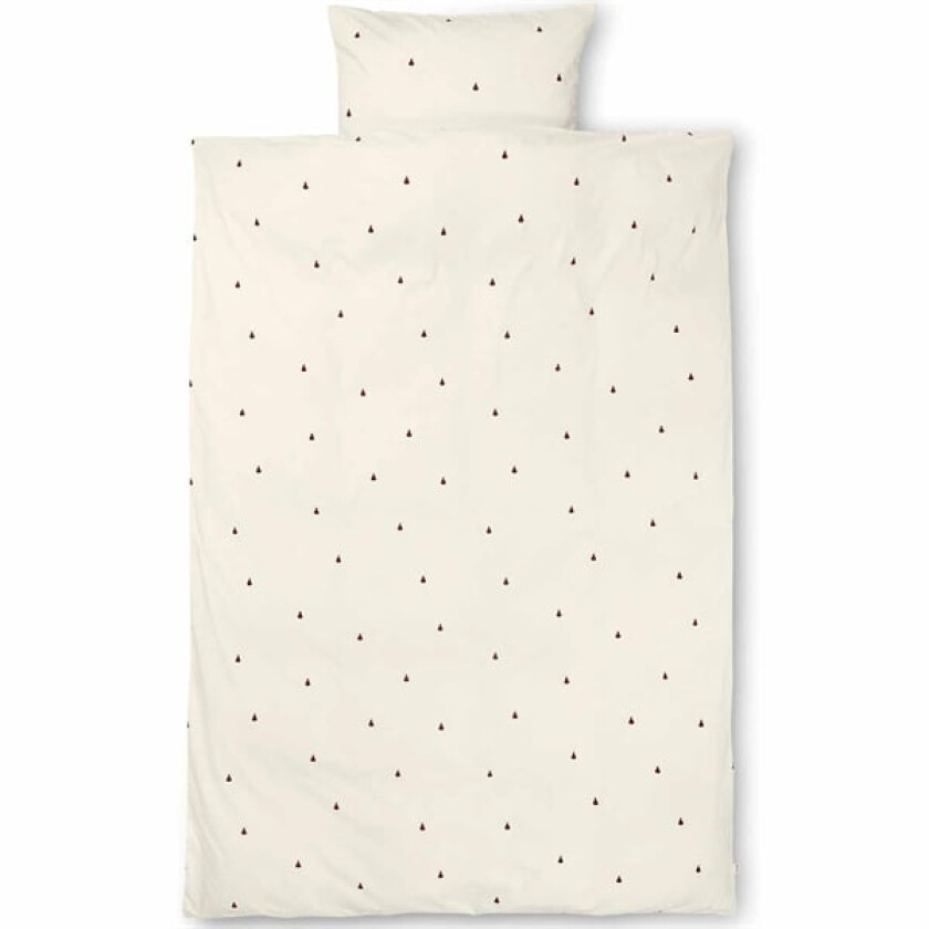 Pear sengesett 140x200 cm Off white-cinnamon