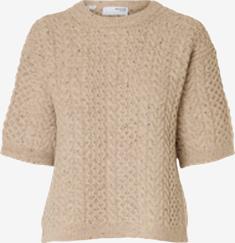 Pullover slfNelly 2/4 Knit O-neck - Grå