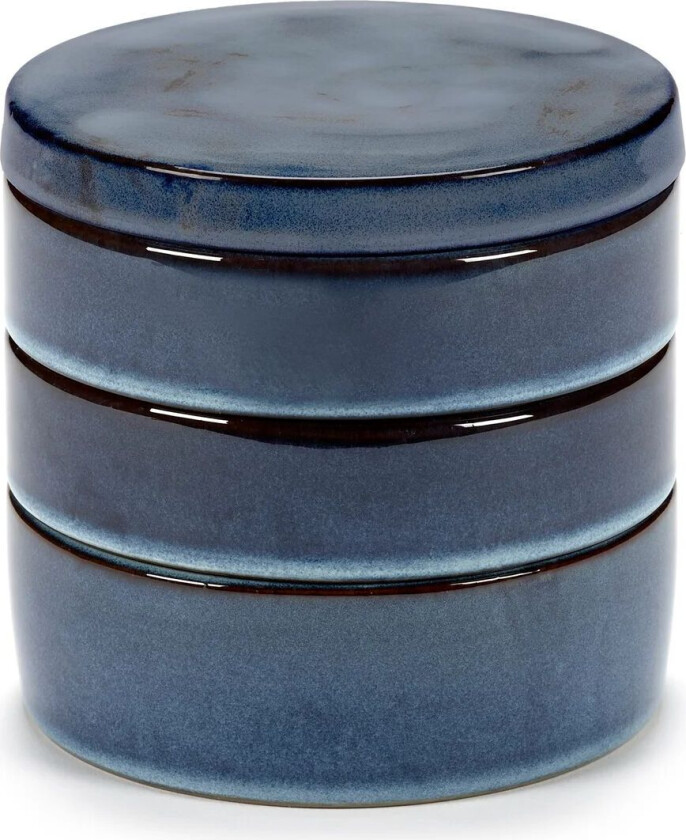 Pure skål 3 deler, kan stables, Ø14 cm Dark Blue
