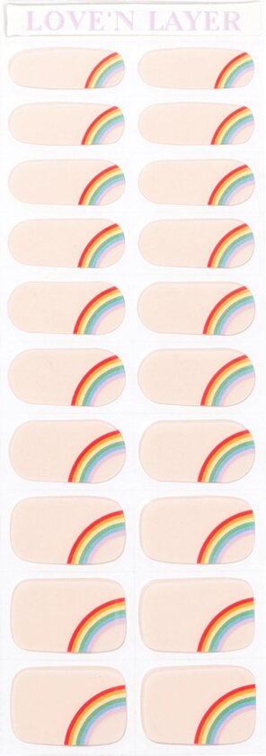 Proud Rainbow Semi Transparent Multi Color