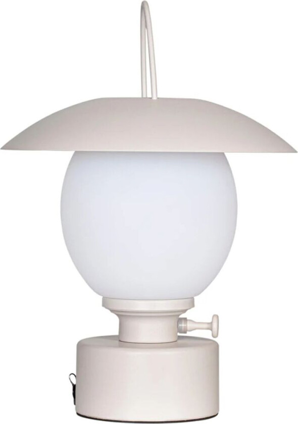 Castro bordlampe IP44 USB Sandbeige