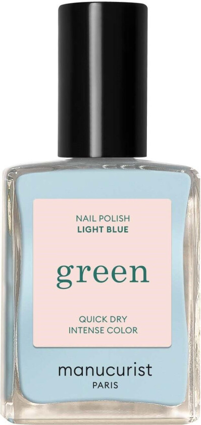 Green Nail Polish Light Blue